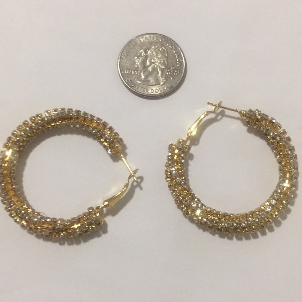18k plated earrings